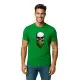 Vīriešu zaļš krekliņš Skull and Beard PK4015