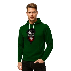 Vīriešu zaļš džemperis Polija galvaskauss