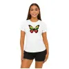 Sieviešu balts T-krekls Butterfly PK4025