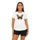 Sieviešu balts T-krekls Butterfly