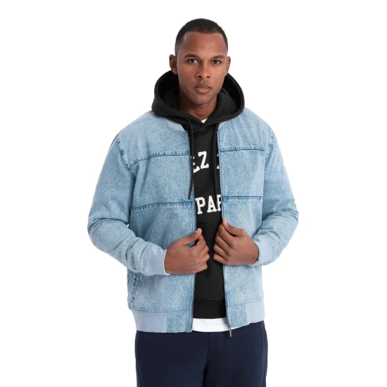 Vīriešu bomberjaka zilā krāsā Norvi V3 OM-JADJ-0163