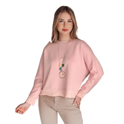 Sieviešu rozā blūze ar kulonu Nubiss