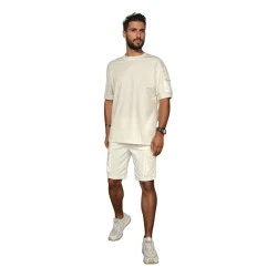 Vīriešu balts treniņtērps