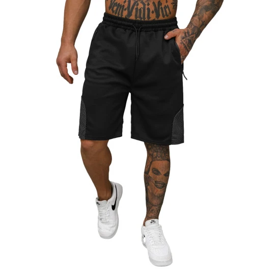 Vīriešu melni sporta šorti Frost JS/15K1827/3