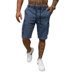 Vīriešu džinsa tumši zili šorti Walker