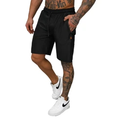 Vīriešu melni sporta šorti Keller