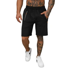 Vīriešu melni sporta šorti Angus