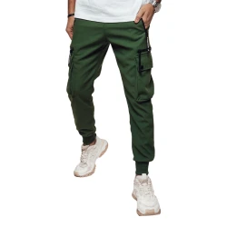 Vīriešu tumši zaļas bikses Rosko