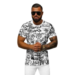 Vīriešu balts krekls Line