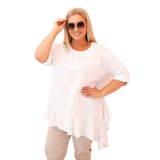 Sieviešu balta blūze Margo PLUS izmērs sievietēm