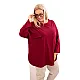 Women's burgundy blouse Margo PLUS size for women