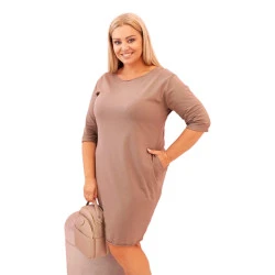 Sieviešu brūna kleita Lena