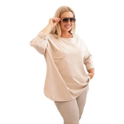 Sieviešu gaiši brūna blūze Margo