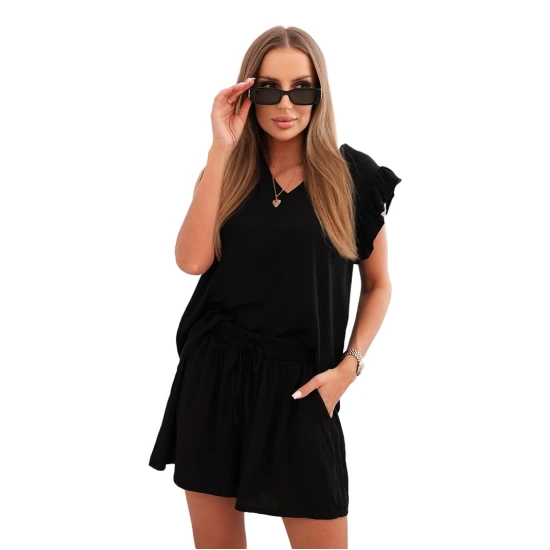 Sieviešu melns komplekts Adelain Sieviešu uzvalki