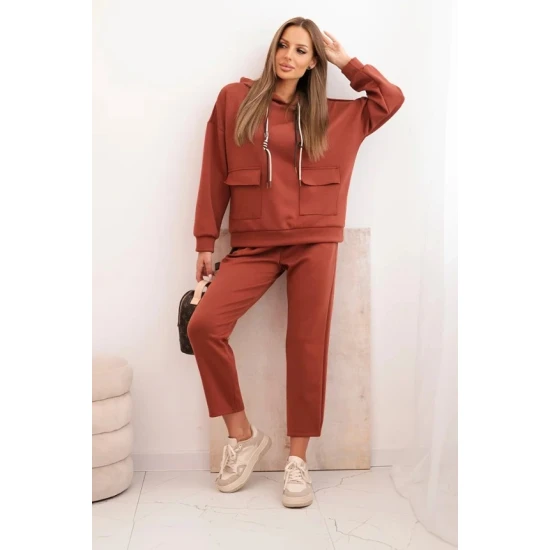 Sieviešu gaiši brūns ikdienas komplekts Nela Sporta tērpi