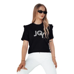Sieviešu melns t-krekls Joy 