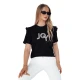 Sieviešu melns t-krekls Joy 