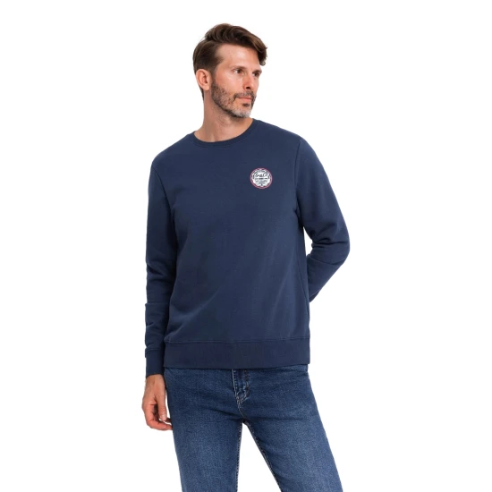 Vīriešu tumši zils džemperis Solan Džemperi bez kapuciņiem