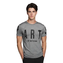 Vīriešu pelēks T-krekls Daļa