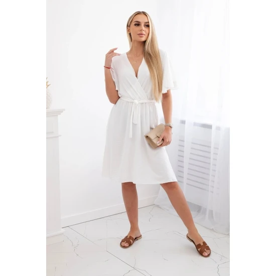 Sieviešu balta kleita Orbit Garas kleitas