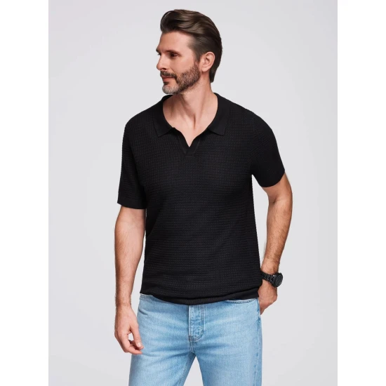 Vīriešu melns polo krekls Austen POLO T-krekls