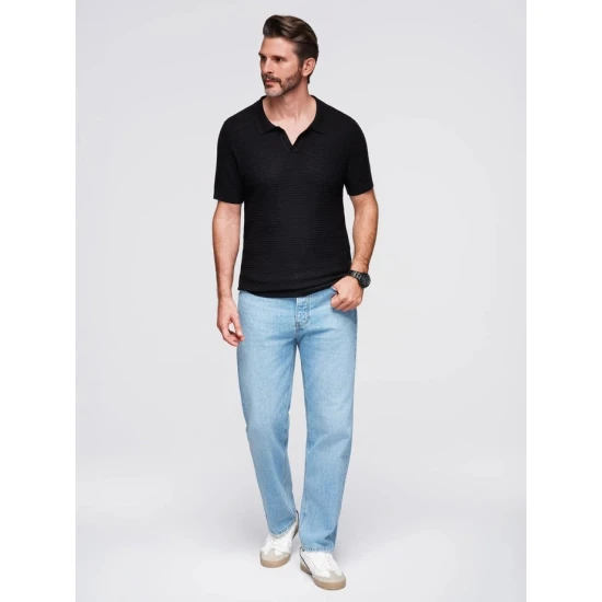 Vīriešu melns polo krekls Austen POLO T-krekls