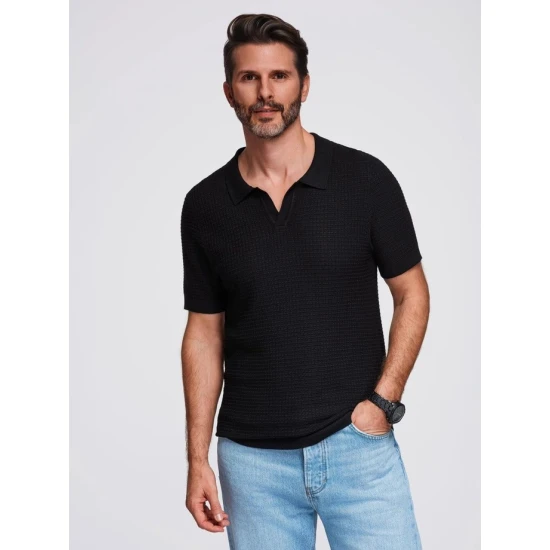 Vīriešu melns polo krekls Austen POLO T-krekls