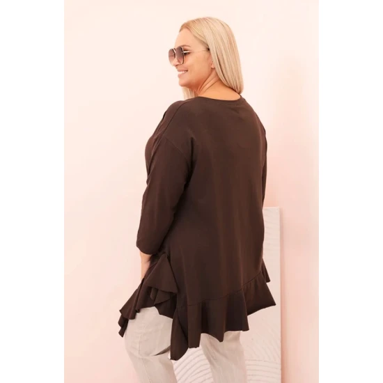 Sieviešu brūna blūze Berin Blūzes un krekli
