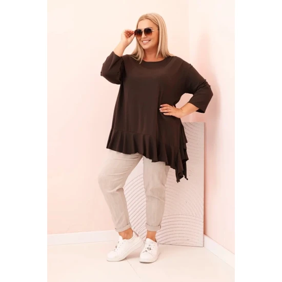 Sieviešu brūna blūze Berin Blūzes un krekli