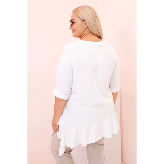 Sieviešu balta blūze Margo PLUS izmērs sievietēm