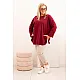 Women's burgundy blouse Margo PLUS size for women