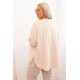 Sieviešu gaiši brūna blūze Margo PLUS izmērs sievietēm