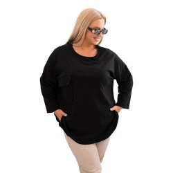 Sieviešu melna blūze Margo