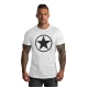 Vīriešu balts T-krekls ar zvaigzni