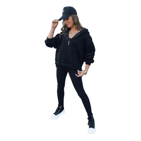 Trīsdaļīgs sieviešu komplekts melnā krāsā Kemy Sieviešu uzvalki