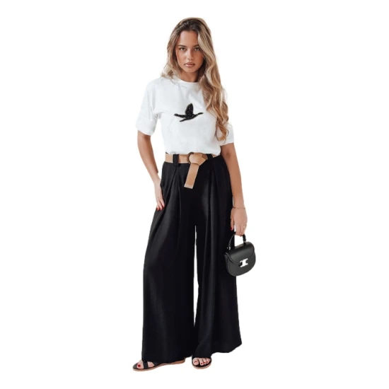 Sieviešu melnas bikses Mirelou Džinsi un bikses