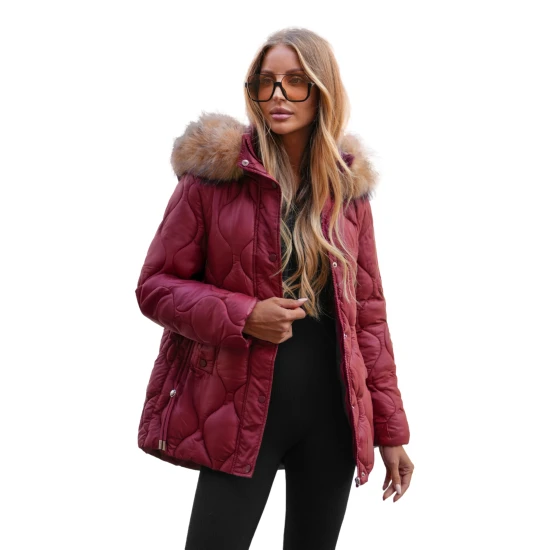 Sieviešu bordo krāsas jaka Mona Sieviešu jakas