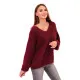 Women's burgundy Sindy