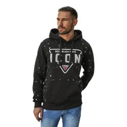 Vīriešu melns džemperis Best