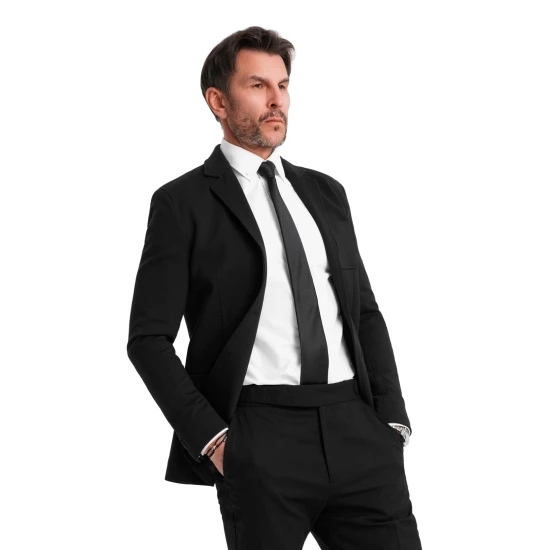 Vīriešu melna jaka Azan Jakas