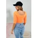 Sieviešu spilgti oranža blūze Sonic Blūzes un krekli
