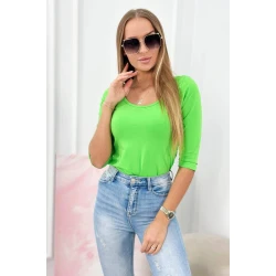 Sieviešu spilgti zaļa blūze Sonic