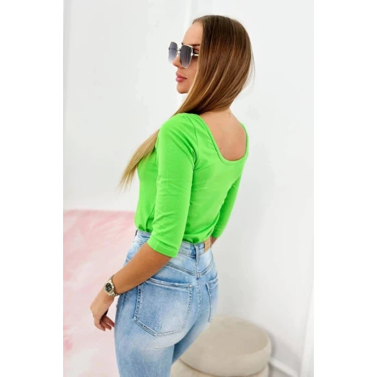 Sieviešu spilgti zaļa blūze Sonic Blūzes un krekli