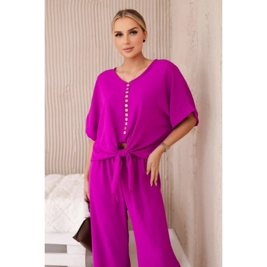 Sieviešu violets komplekts Folk Sieviešu uzvalki