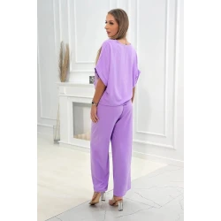 Sieviešu gaiši violets komplekts Folk