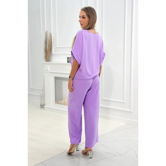 Sieviešu gaiši violets komplekts Folk Sieviešu uzvalki