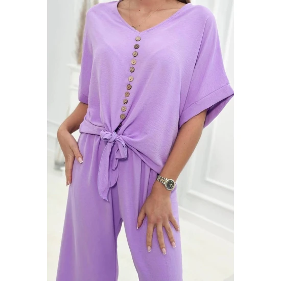 Sieviešu gaiši violets komplekts Folk Sieviešu uzvalki