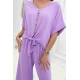 Sieviešu gaiši violets komplekts Folk Sieviešu uzvalki