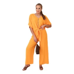 Sieviešu oranžais komplekts Folk