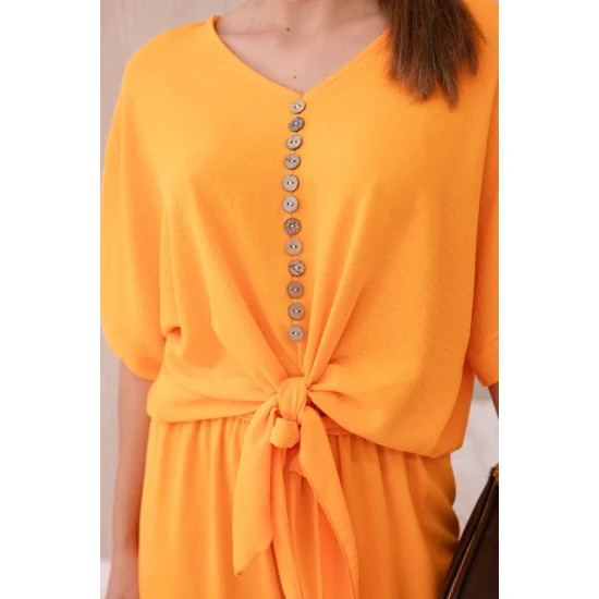 Sieviešu oranžais komplekts Folk Sieviešu uzvalki